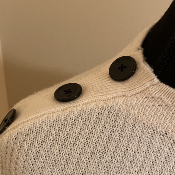 Loft striped sweater with buttons - Picture 2 of 4